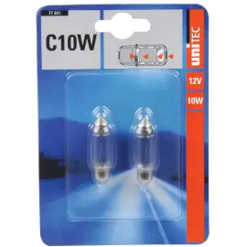 Lampe tubulaire pour voiture, 12 volts, 10 watts - Cartrend 