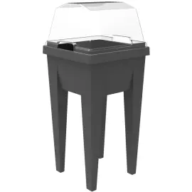 Mini-jardini&egrave;re 'VEG&Table' Aromatique, anthracite - Eda Fontaine 