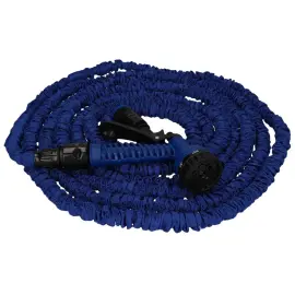 Tuyau d'arrosage, extensible, 5 &agrave; 15 m&egrave;tres, bleu - Cartrend 