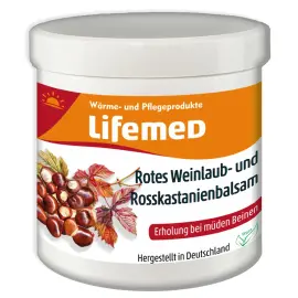Baume de vigne rouge et de marronnier, pot de 250 ml - Lifemed 
