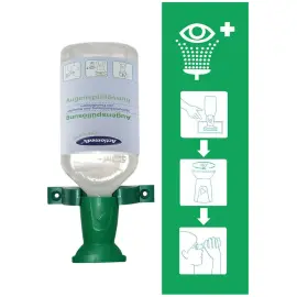Station de lavage oculaire, avec 500 ml de - Hygostar 