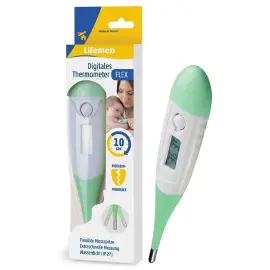 Thermom&egrave;tre 'Flex', blanc/vert - Lifemed 