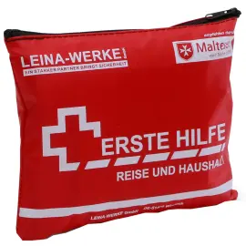 Trousse de premiers secours Leina pour voyages et maison, 27 pi&egrave;ces - Leina-Werke 