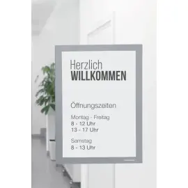 Cadre d'affichage magnetofix, A6, noir - Magnetoplan 