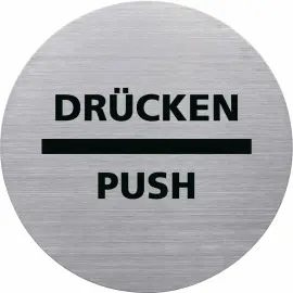 Pictogramme de porte "Poussez" - Helit 