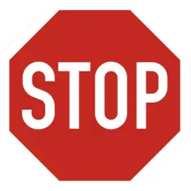 Plaque de signalisation 'STOP' - Exacompta 