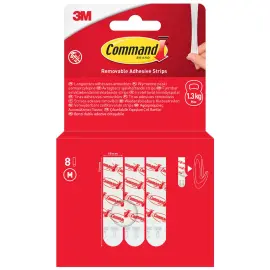 Paquet de recharge languettes adh&eacute;sives, blanc - Command 