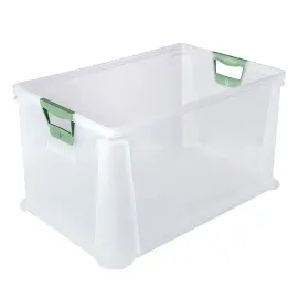 Bo&icirc;te de rangement 'luis', 64 L, gris translucide - Keeeper 