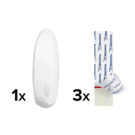Crochet Powerstrips EXTRA LARGE ovale, blanc - Tesa 