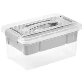 Bo&icirc;te de rangement 'henri', 5 litres, gris - Keeeper 