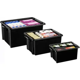 Bac de rangement Maxi strata, 32 litres, noir - Cep 