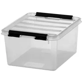 Bo&icirc;te de rangement CLASSIC 2 L, clips noirs - Smartstore 