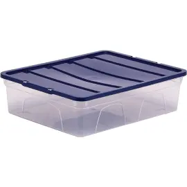 Fellowes Bo&icirc;te de rangement BANKERS BOX, 12 L, transparent 