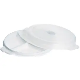 Assiette &agrave; micro-ondes Micro, 3 compartiments - Plast Team 