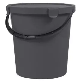 Seau &agrave; cueillette avec couvercle, 5 L, bleu clair - Plast Team 