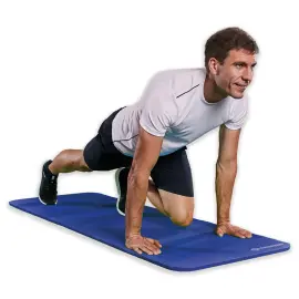 Tapis de sol de fitness, XL, 15 mm, bleu - Schildkr&ouml;t 