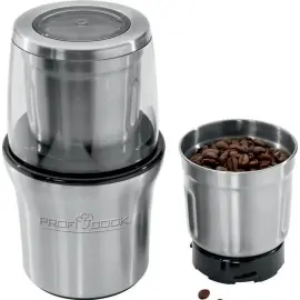 Moulin &agrave; caf&eacute; PC-KSW 1021, argent - Profi Cook 