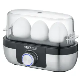 Cuiseur &agrave; oeufs EK 3163, pour 3 oeufs, inox / noir - Severin 