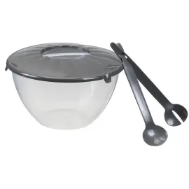 Saladier avec couverts &agrave; salade, 7 litres - Plast Team 