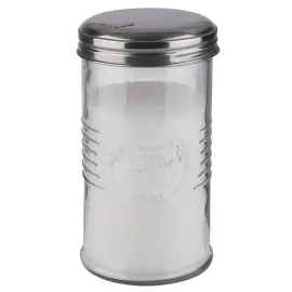 Sucrier doseur OLD FASHIONED, acier inoxydable/verre - APS 