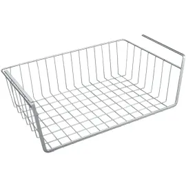 Panier suspendu Kanguro 40, argent m&eacute;tallis&eacute; - Metaltex 
