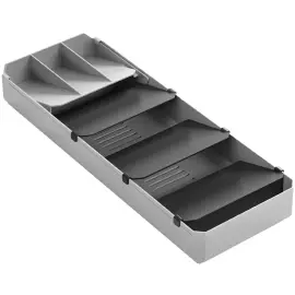 Range-couverts Uni-Fit, plastique, gris - Metaltex 