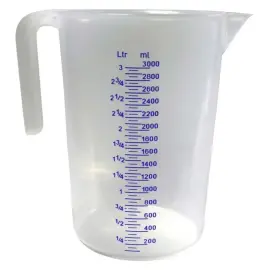 Pichet gradu&eacute;, transparent, 1 litre - IWH 