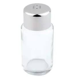 Sali&egrave;re/poivri&egrave;re, verre/acier inoxydable, 18 trous - APS 