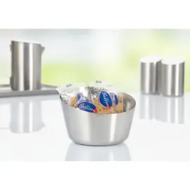 Coupelle pour snacks et dips VISTA, rond, argent - Esmeyer 