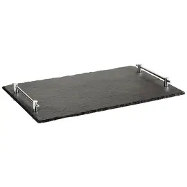 Plat en ardoise naturelle HOCHSTAPLER, L530 x P325 mm - APS 