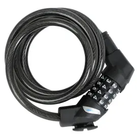 FISCHER C&acirc;ble antivol pour v&eacute;lo, longueur : 1.200 mm, noir 