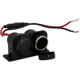 cartrend Prise de courant double, 6 & 12 V, max 8 A chacun 