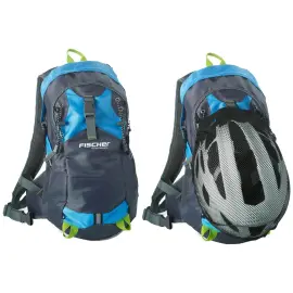 FISCHER Sac &agrave; dos avec filet pour casque, bleu/gris 