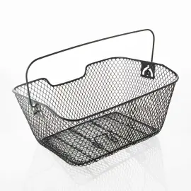 FISCHER Panier pour porte-bagages de v&eacute;lo, noir 
