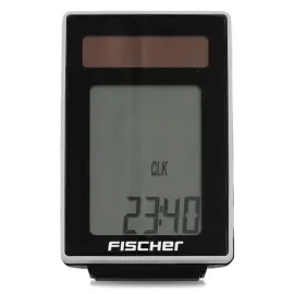 FISCHER Ordinateur de v&eacute;lo radio solaire, 22 fonctions 