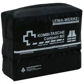 Sacoche de voiture LEINA Compact M3, contenu DIN 13164, noir 