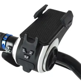 FISCHER Support de smartphone multim&eacute;dia pour v&eacute;lo, noir 