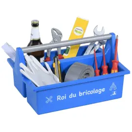 allit Caisse de transport McPlus Carry 'Roi bricolage', bleu 