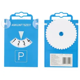 uniTEC Disque de stationnement avec ventouses, bleu 