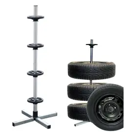 IWH Porte-jantes/pneus de voiture, pour 4 pneus de 225 mm 