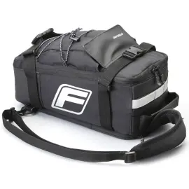 FISCHER Sac pour porte-bagage de v&eacute;lo 2 en 1, noir 