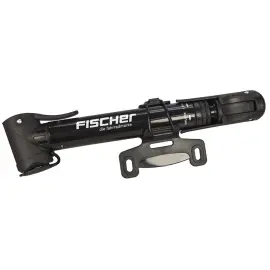 FISCHER Mini pompe &agrave; air pour v&eacute;lo, poign&eacute;e en T, noir 