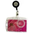 10 Porte-cartes magn&eacute;tiques avec enrouleur - 1 carte - 8,6x5,4 cm - DURABLE 