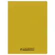 Cahier polypropylène piqûre Seyès - A4+ 90g - 96 pages - Jaune - Conquérant