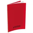 Cahier polypropyl&egrave;ne piq&ucirc;re 48P SEYES 170x220 90g rouge 
