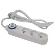 Bloc multiprises 3 prises - Câble 1,5 m - Avec interrupteur