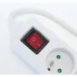 Multiprise 3 prises - 3 ports USB - Avec interrupteur - Câble 4 mètres