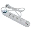 Bloc multiprises 5 prises - C&acirc;ble 1,5 m - Avec interrupteur 
