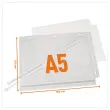 5 Pochettes d'affichage étanches - A5 - Fermeture serre-câbles - DURABLE