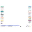 Bloc sous-main annuel - 54 x 38,5 cm